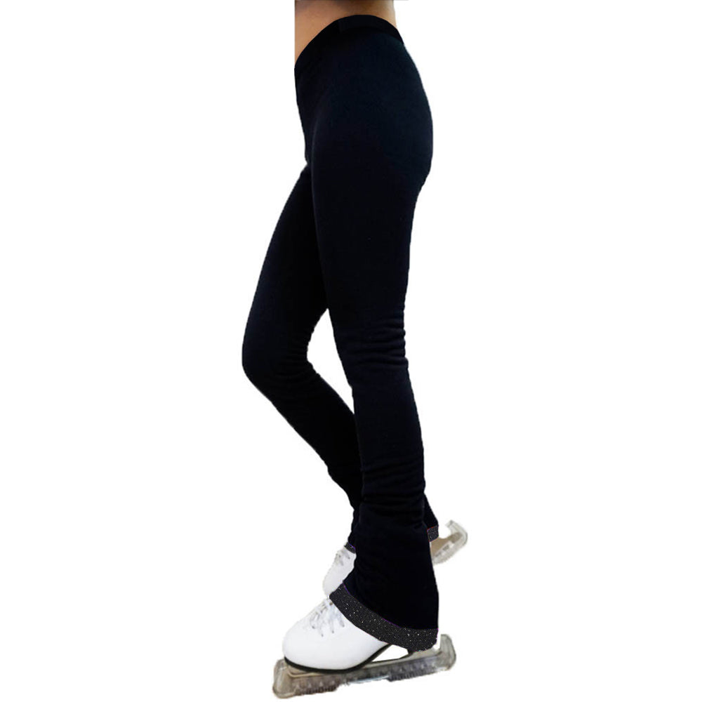 Ice Figure Skating Pants Polar Fleece - UGSP2 - Glitter CUFF
