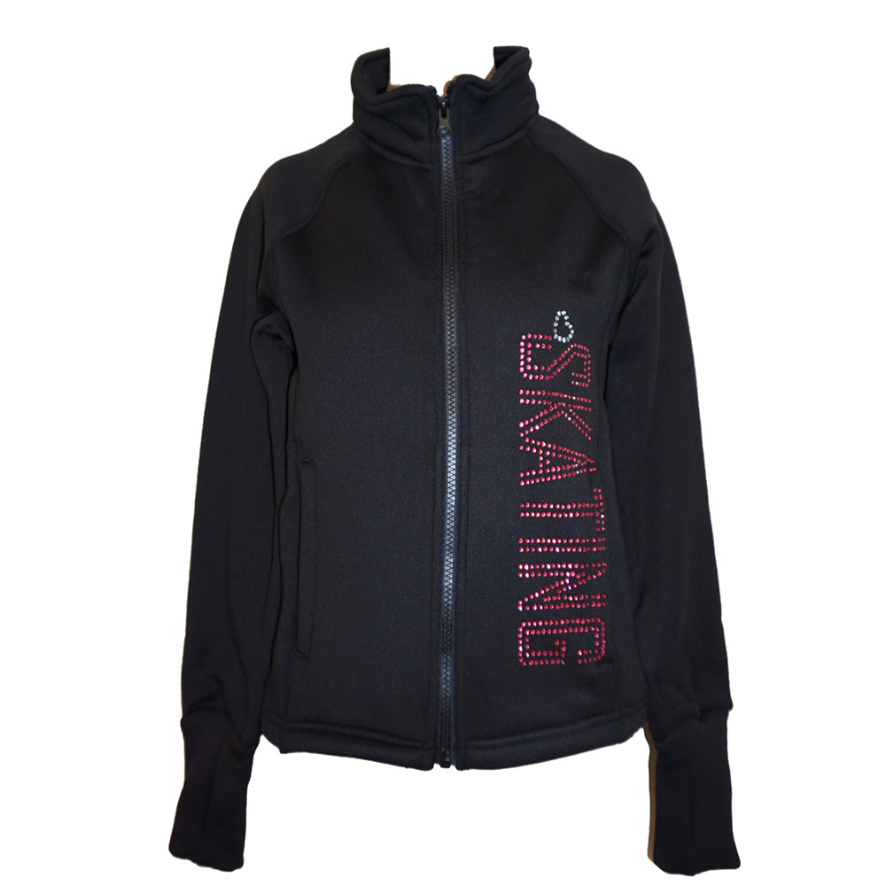 Ice Figure Skating Jacket for Girls Womens- LOVE SKATING - UGJK2