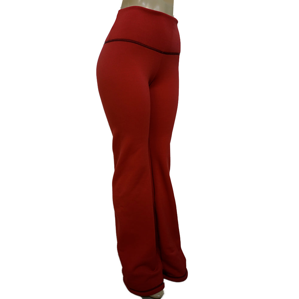 Outdoor Warm USA Polartec Boot Cut 29” – 39” Petite Tall Women Yoga Pants UG17 Red