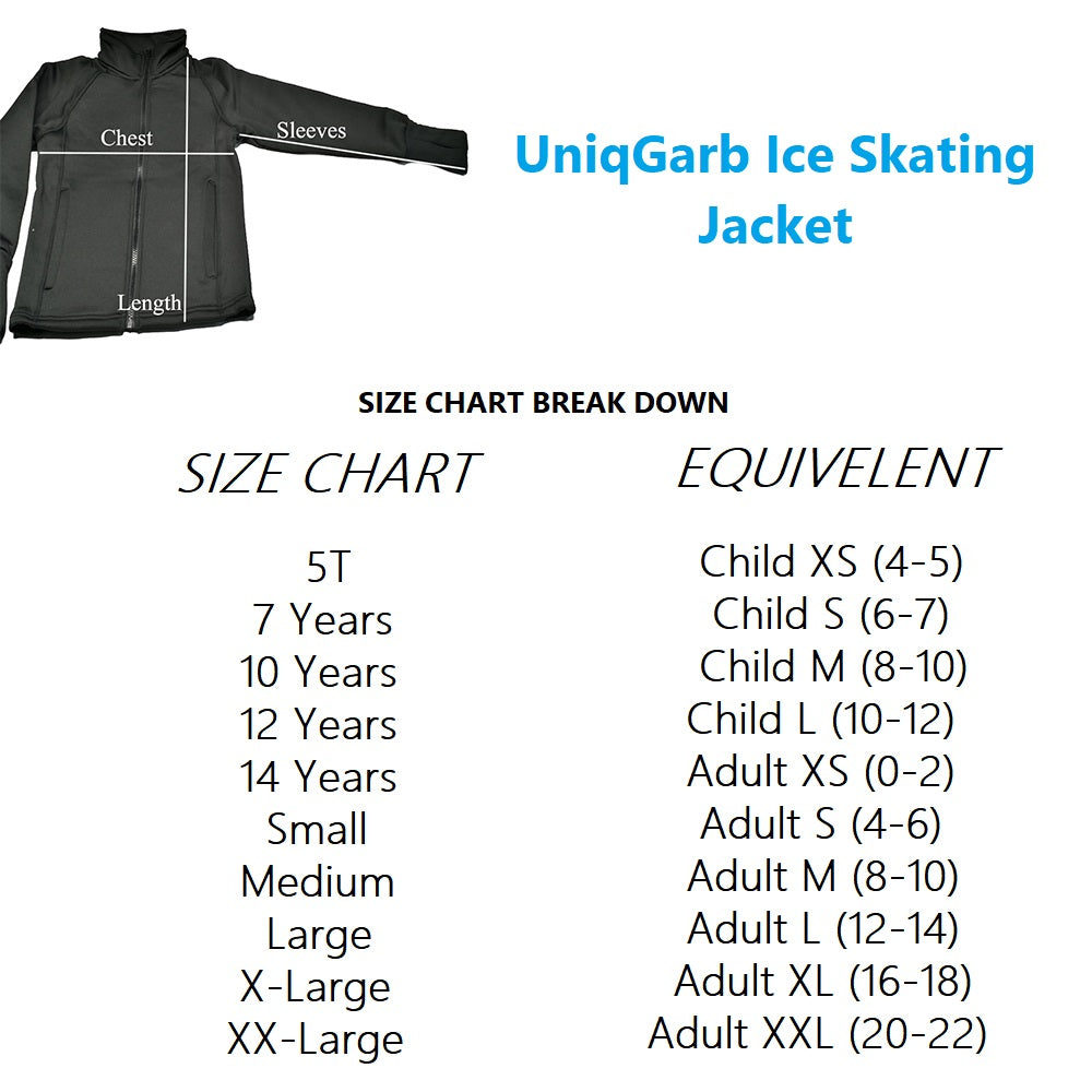 Ice Skating Jacket for Girls & Women - Dual Skates UGJK2