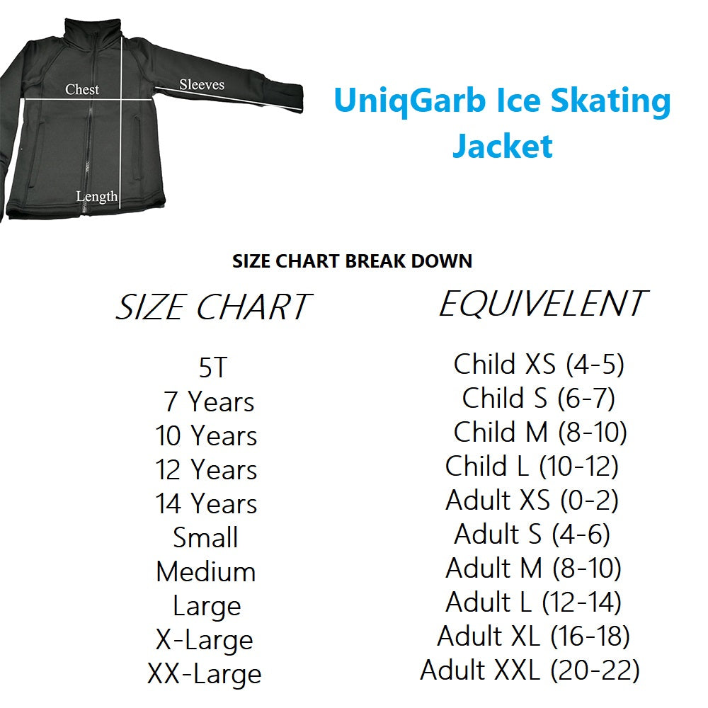 Ice Figure Skating Jacket Plain Polar Fleece for Girls Women - UGJK1-NC