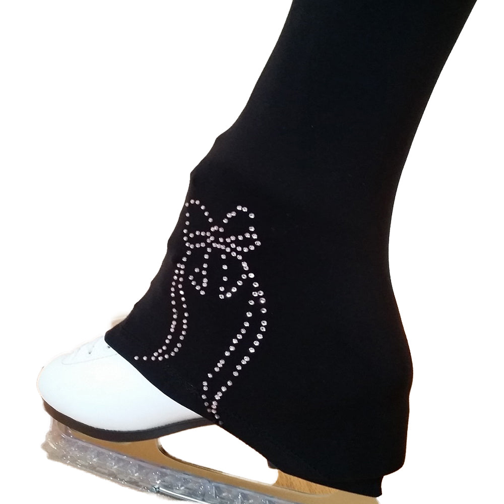 Figure Skating Practice Pants BOW – Polar Fleece UGSP39 - Secured ELASTIC cuff