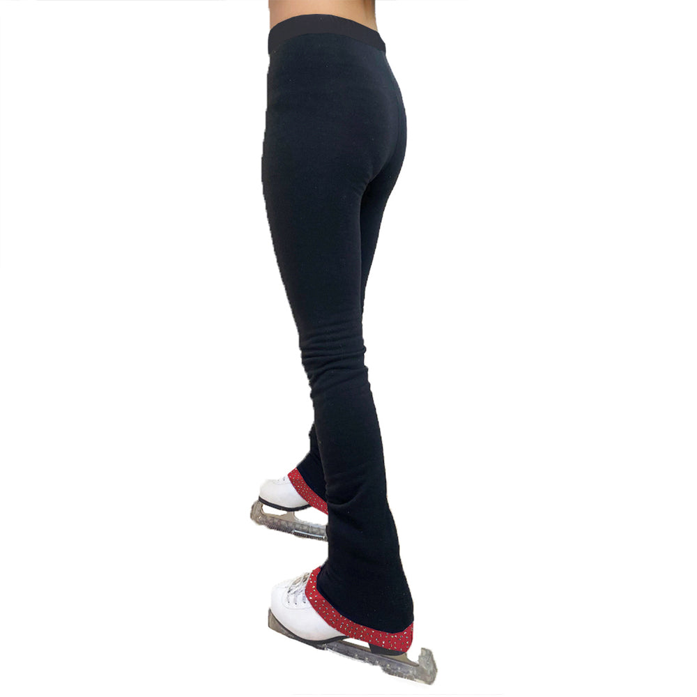 Ice Figure Skating Pants Polar Fleece - UGSP2 - Glitter CUFF