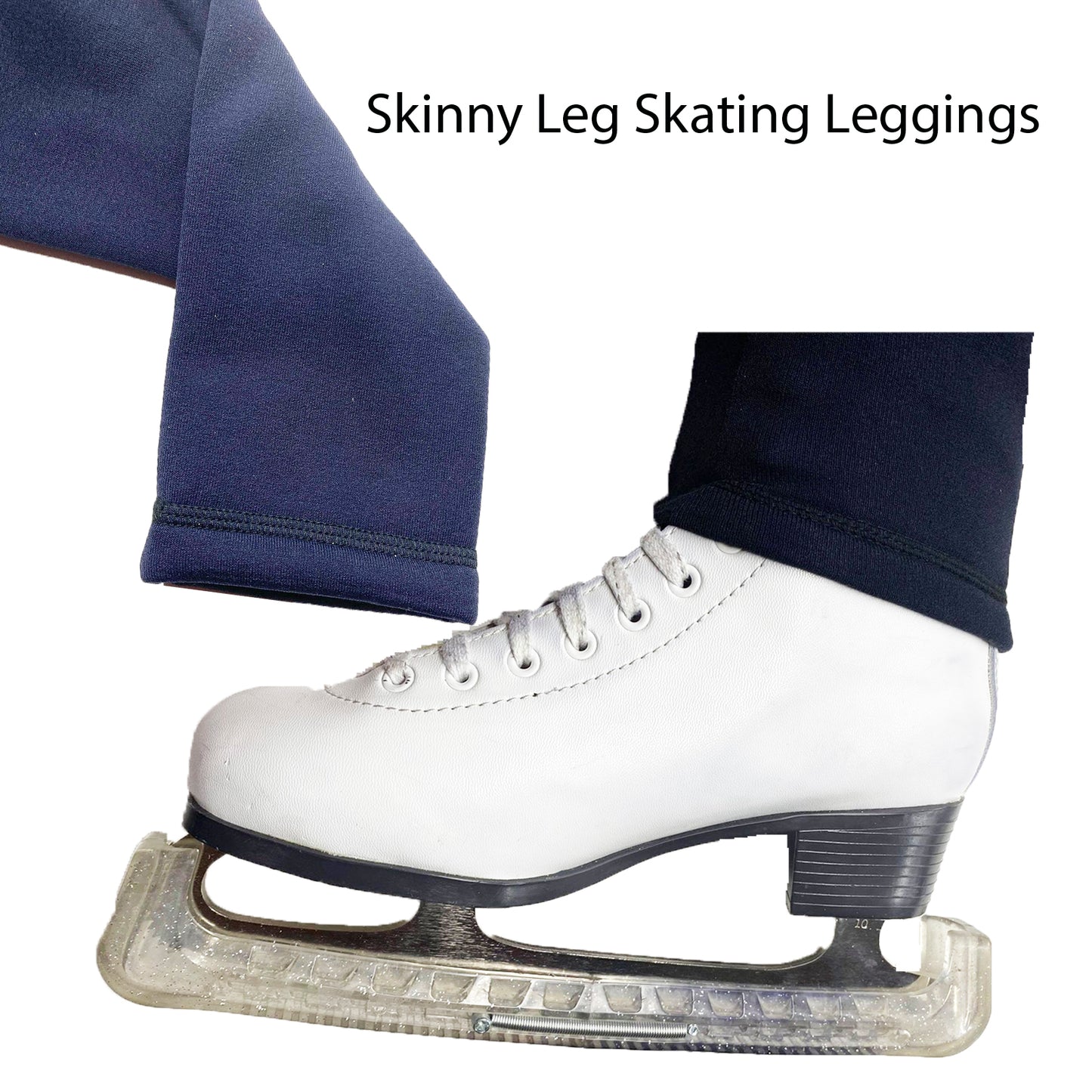 Skinny Legs Skating Leggings Fleece Lined Thermal Tights - Uni7
