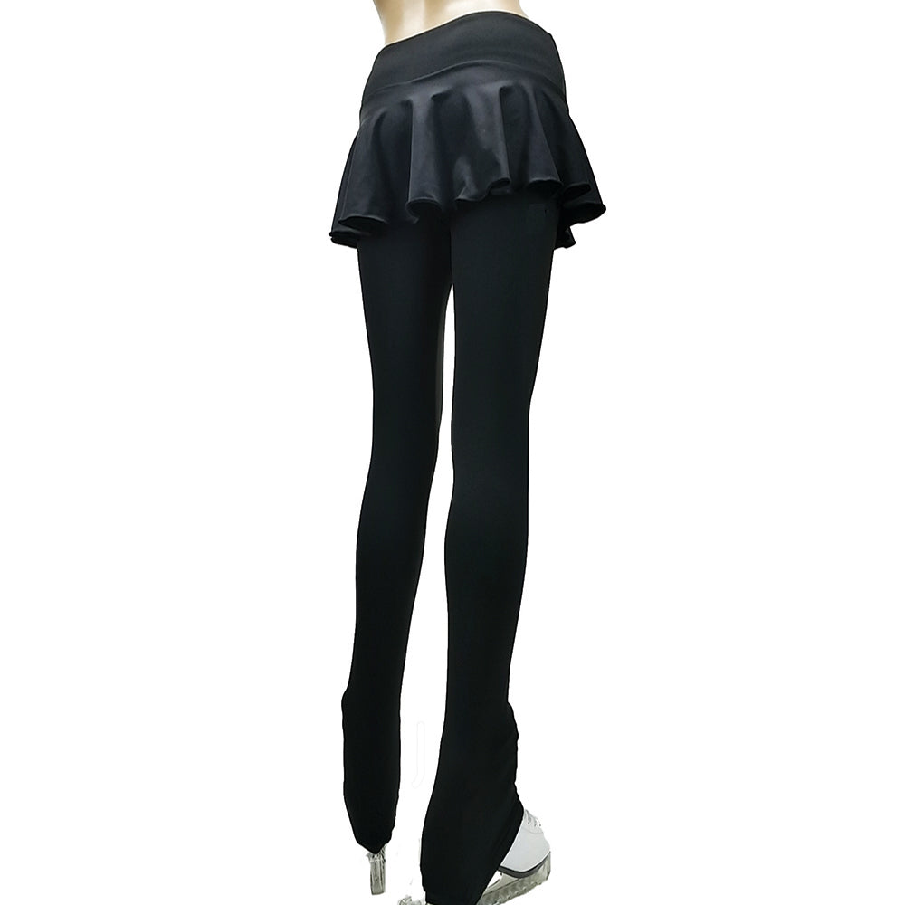 Ice Figure Skating Skirtpants With Skater - Warm Polartec - Secured ELASTIC cuff - Uni27